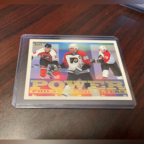 Topps Eric Lindros London Legend flyers power 1990s - Picture 3 of 5